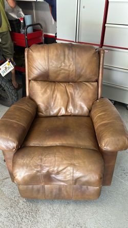 Leather recliner