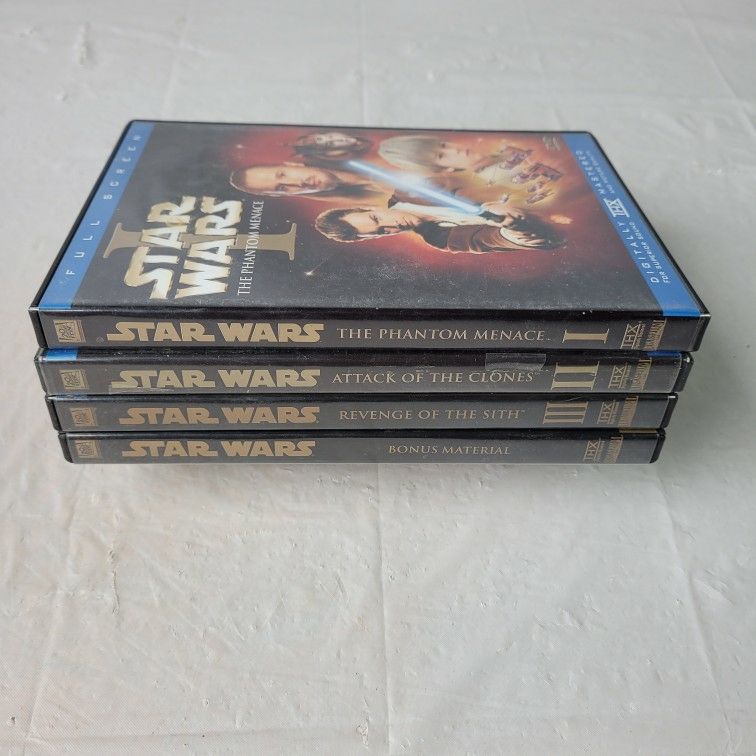 Star Wars Trilogy 1 2 And 3 Lot Plus Bonus DVD