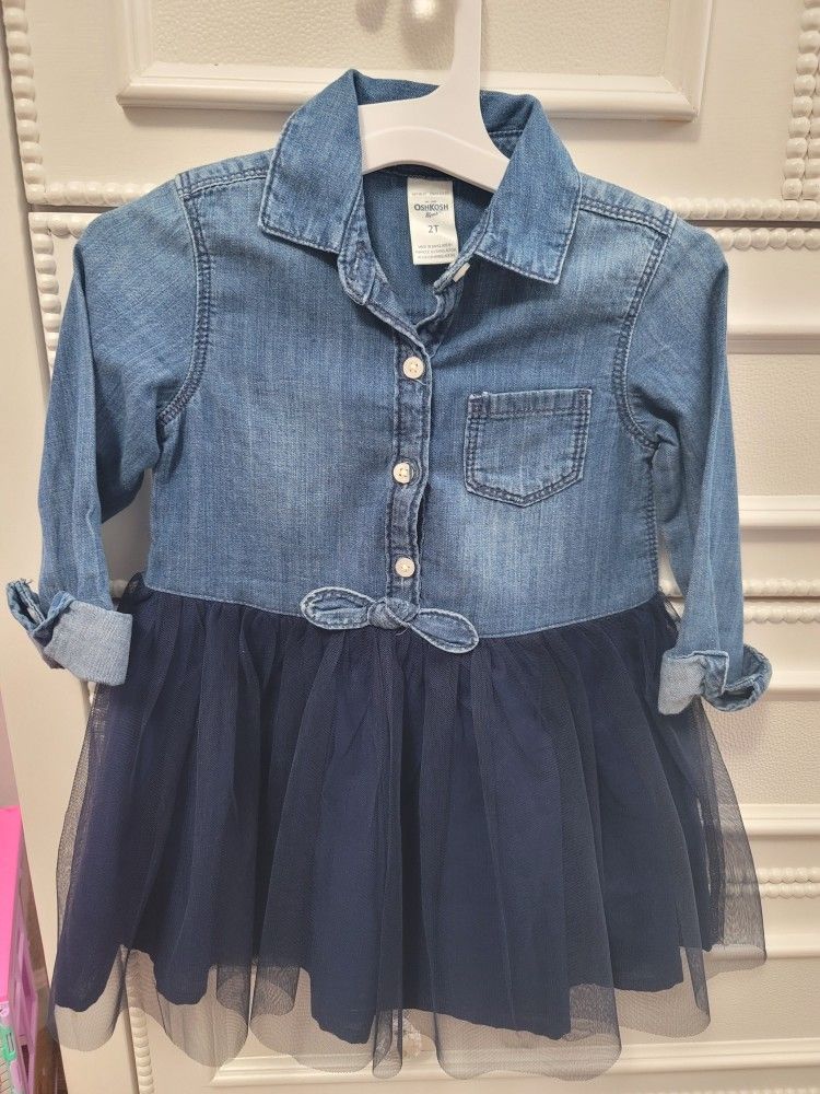 Osh kosh denim dark blue dress