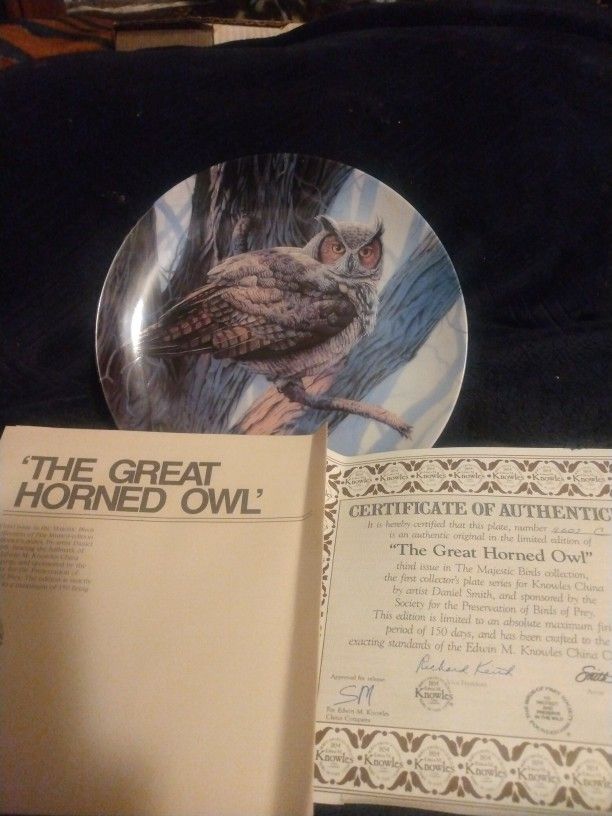 The Great Horned Owl Collectors PLATE