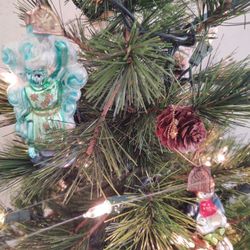 Ornaments. Christmas Carol. Scrooge, Spirits, And Boy