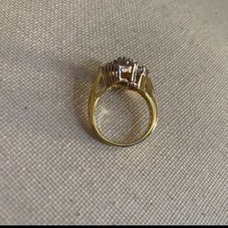 14kt Diamond White Gold and Gold Ring 