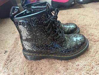 Dr Martens Kid’s Collection 1460 J Black/Silver Glitter