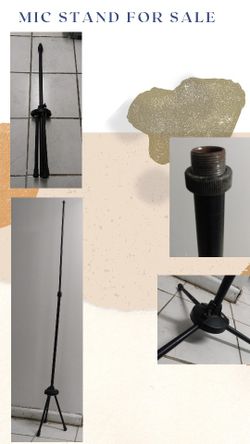 Tripod Mic Stand - Sturdy Metal