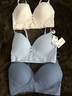 Lucky Brand Ribbed Bralettes – Set of 3