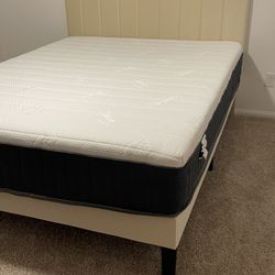 Queen Bed Frame AND Mattress 