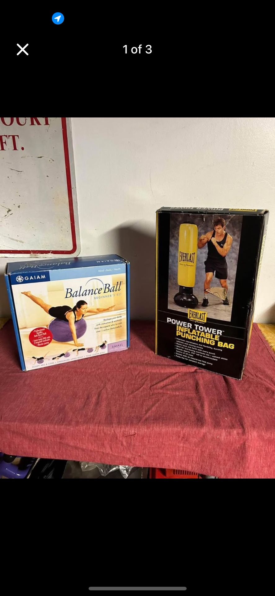 Yoga Ball And Punching Bag 