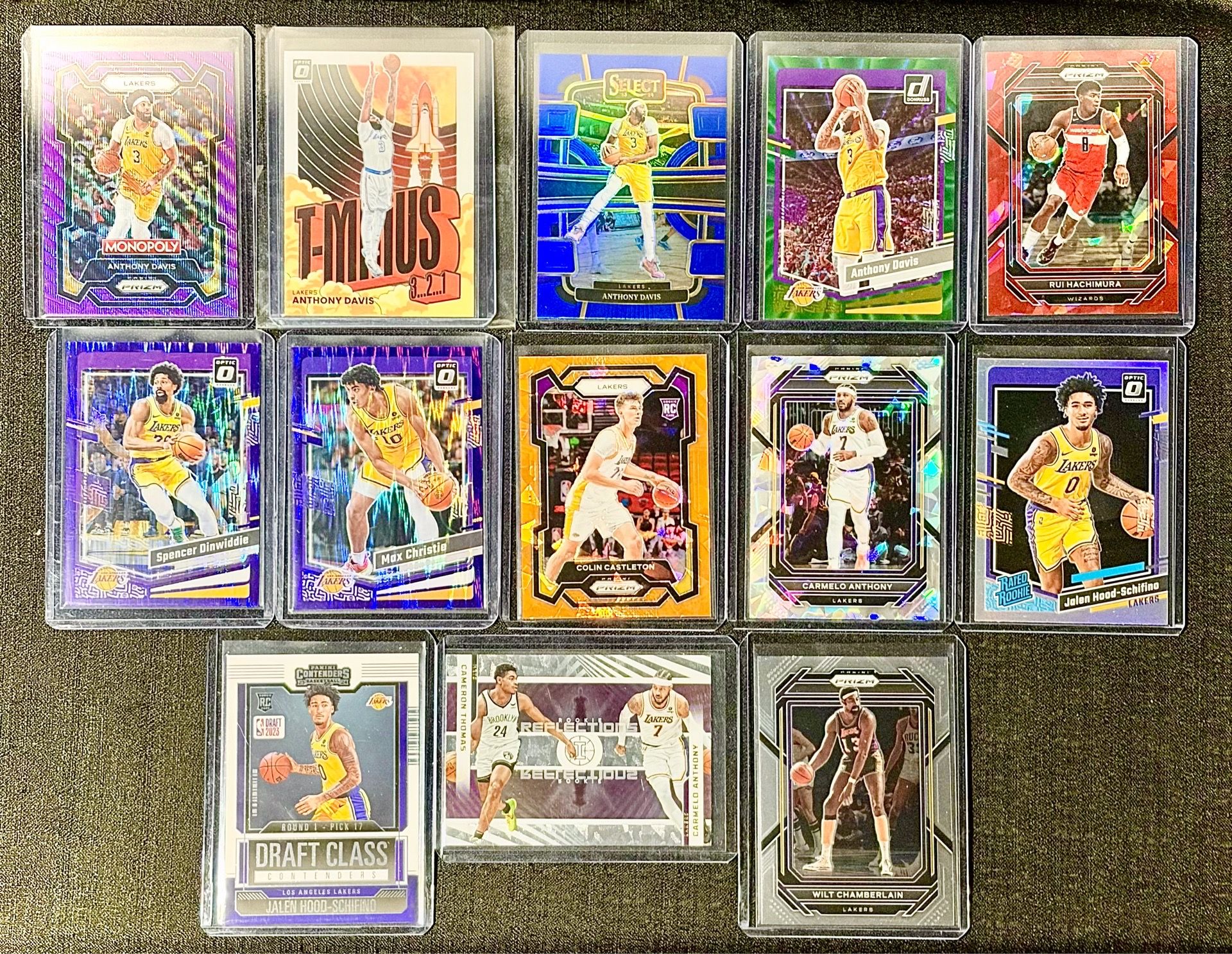 Los Angeles Lakers Rookie & Color Basketball Card Lot