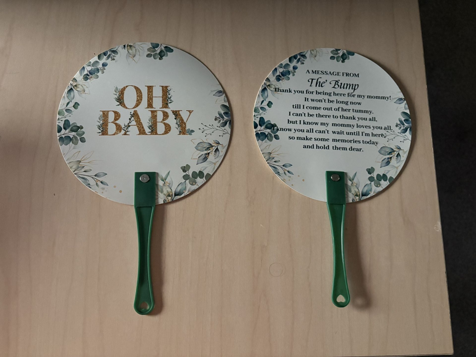 Baby Shower Hand Fans
