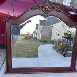 Vintage Solid Wood Mirror