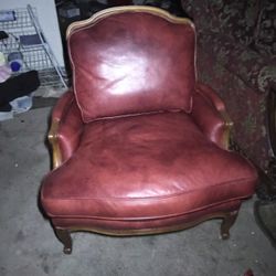 King Louis 3 Bergere Or Queen Anne Style Open Arm Chair