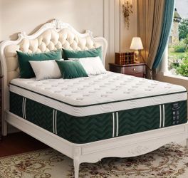 Luxury 8 Inch Twin XL Size Hybrid Bed Mattress in a box