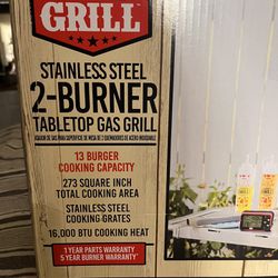 Stainless Steel 2 Burner Gas Grill 
