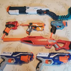 7 NERF Guns