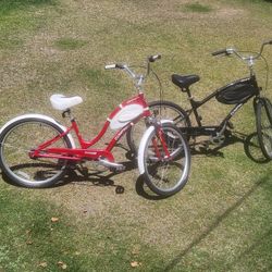 His & Hers Townie Electra Bicycles