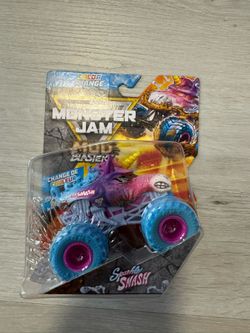 Monster Jam Sparkle Smash MUD BLASTERS Color Change 2025 RARE HTF 1:64 Dirty