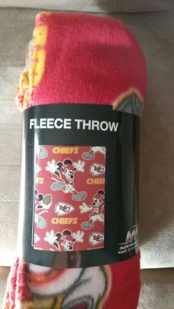 Kansas City Chiefs Mickey Mouse blanket