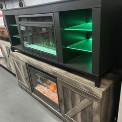 TV Stand Con Chimenea 