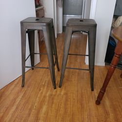  Tow Metalic High Chairs, Up Holding Plant 🪴 Or Kitchen Counter $10 For Each, Pickup At West Pico Blvd. & South Barrington Avenue, Los Angeles, CA. 9