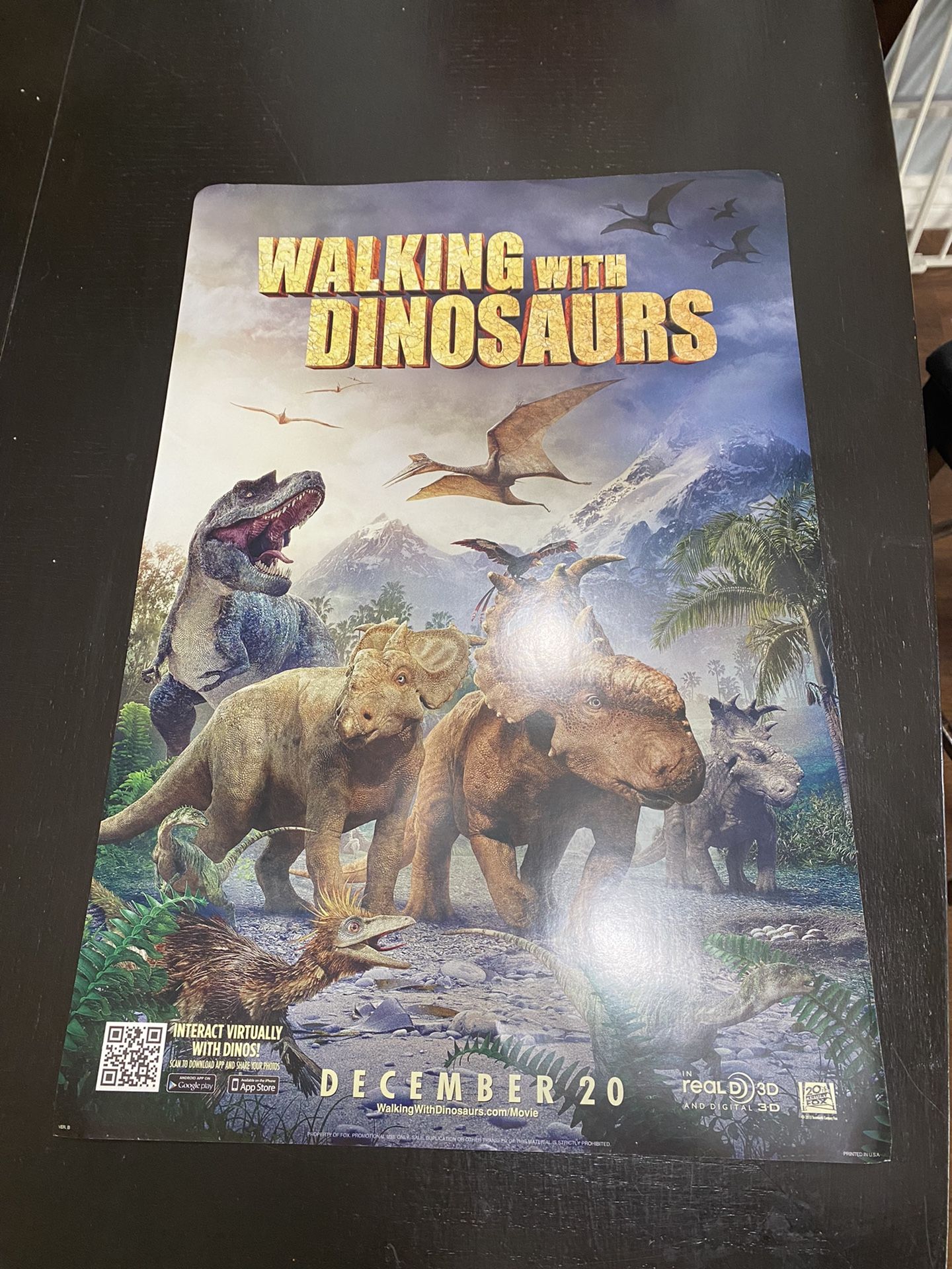 WALKING WITH DINOSAURS 20x 13.5 PROMO D/S MOVIE POSTER 2 Sided