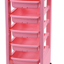  New Pink Organizing Cart Brand New