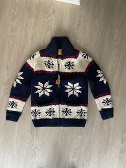 Canadian Sweater Company Ltd Hand Knit Full Zip cardigan 
