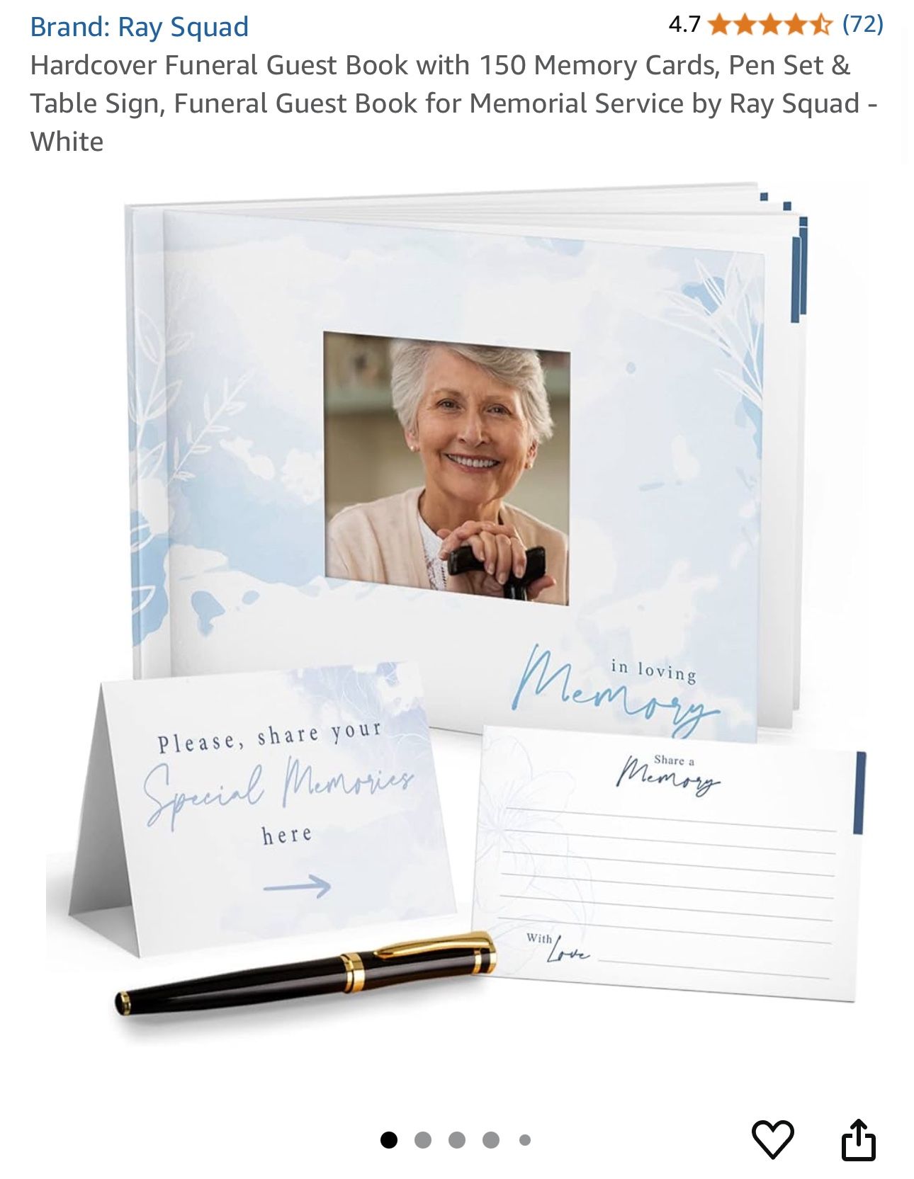 Funeral Guest book Set
