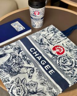 CHAGEE ASIA EXCLUSIVE TOTE BAG AND NOTEBOOK