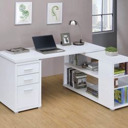 Brand New White L-shaped Desk