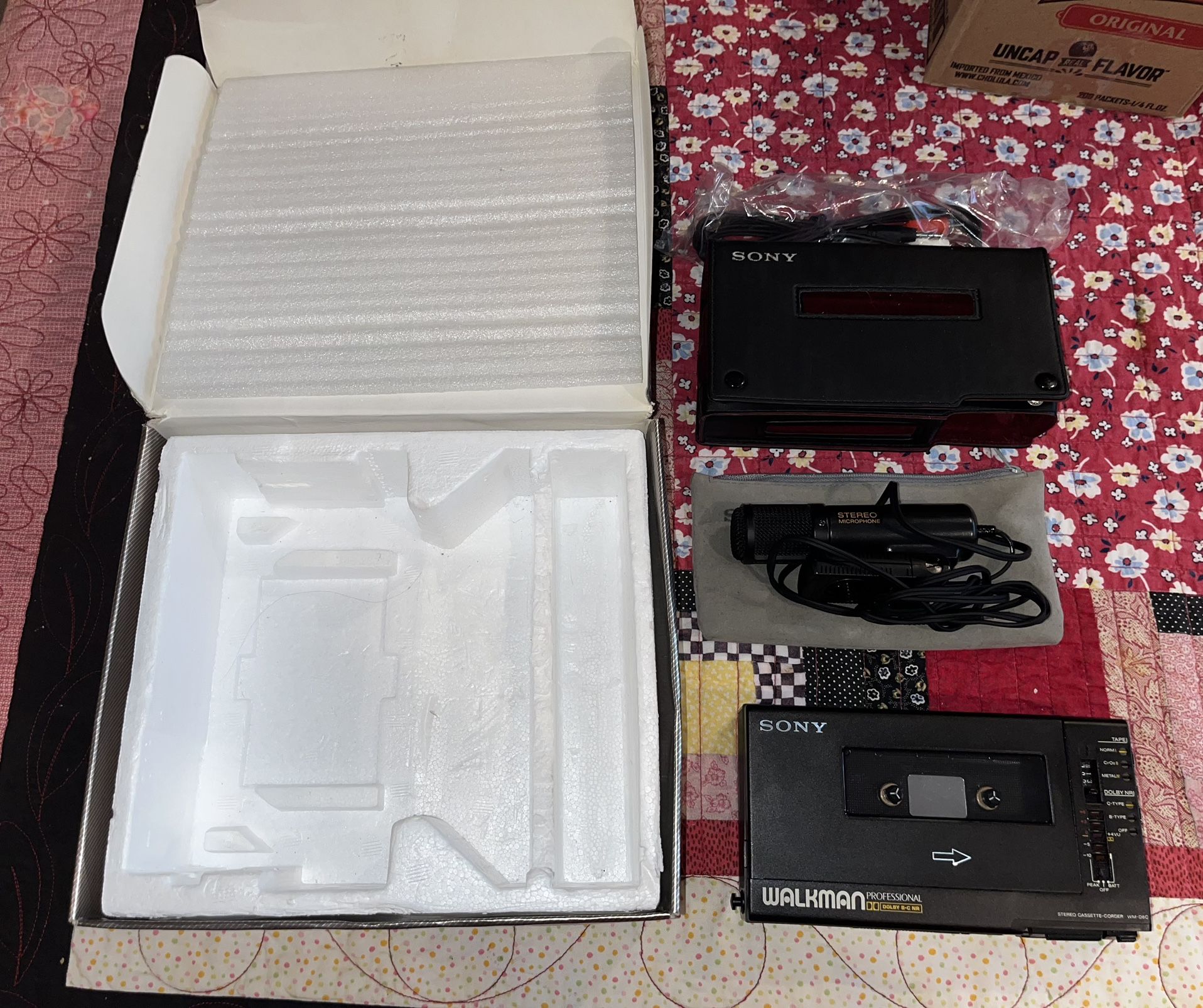 Sony Walkman Professional WM-D6C Portable Cassette Player Rare Vintage Audio in Box