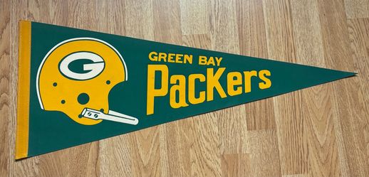 Rare vintage Green Bay Packers Full Size Felt Pennant 1960s