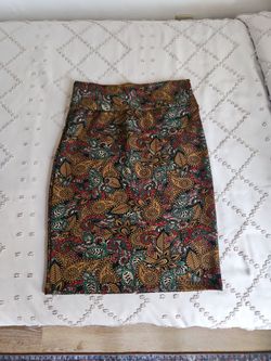paisley pattern skirt