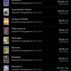 Pokemon Cards for trade have more just not listed