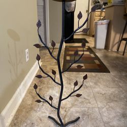 Metal Tree Candle Holder/ Plant Stand, Measuring 28.5” Height