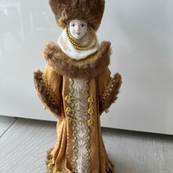 Rate Vintage Russian Porcelain Doll (11” Tall)