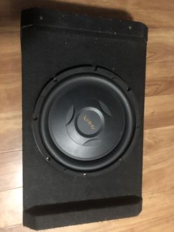 Infinity REF1200S 12" Shallow-mount Subwoofer with box working in perfect working condition Can test it before buying. Serious buyer only 130$ or