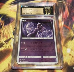 Pokemon Japanese Mewtwo 016/024 CGC Pristine 10 Reverse Holo Detective Pikachu.