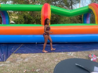 25 ft water bounce house with blower
