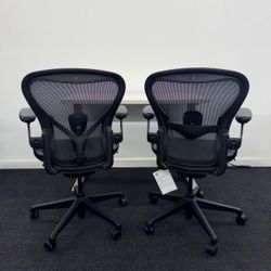 BRAND NEW HERMAN MILLER ONYX REMASTERED AERON SIZE B CHAIRS DELIVERY AVAILABLE 