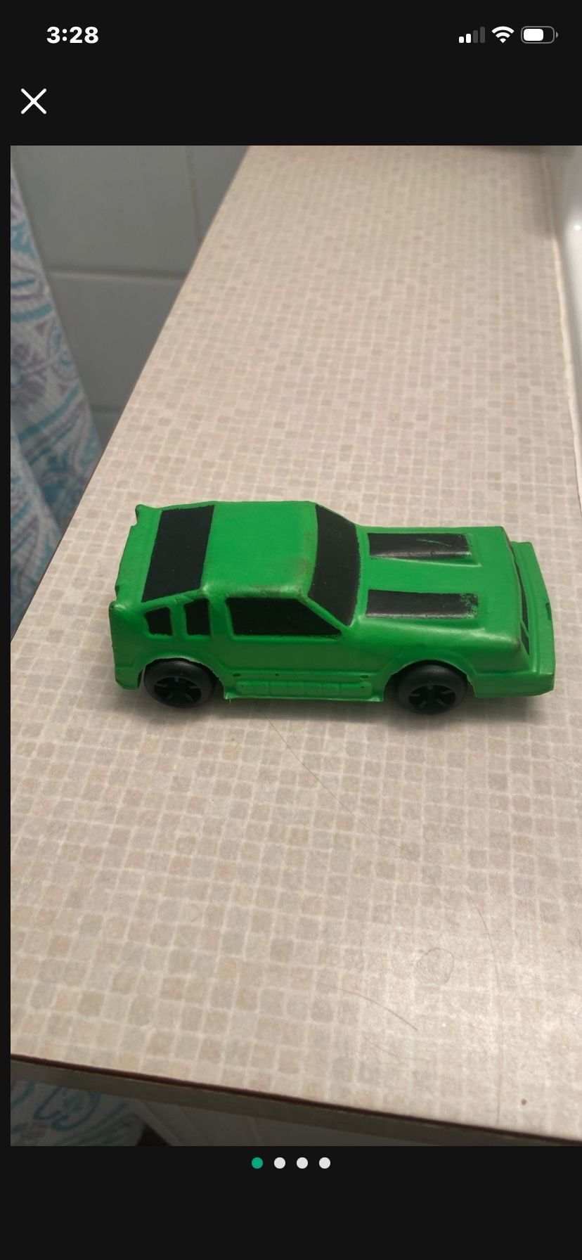 1981 VINTAGE NERF HOT SHOT STUNT CAR GREEN  PARKER BROTHERS