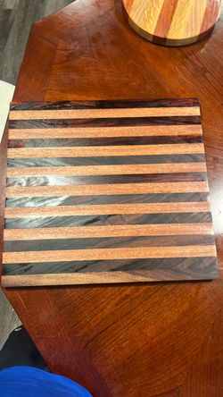 Handmade Striped Hardwood Cutting Board