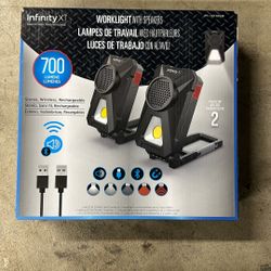 Work Light With Speakers(pack Of 2)