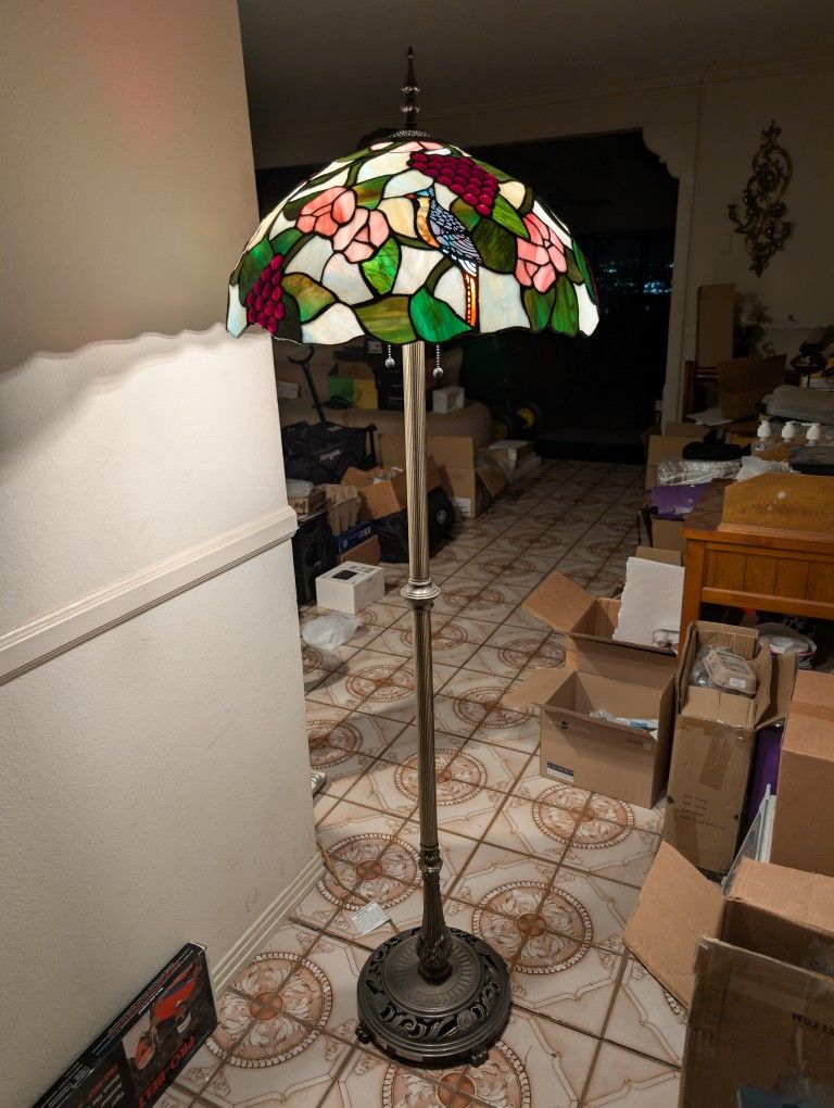 Tiffany Style Stained Glass Floor Lamp large 20