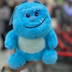 Sulley Blue Monster Cuddle Plush Squeeze Toy Figure Small 8.5 x 6" Doll NWT