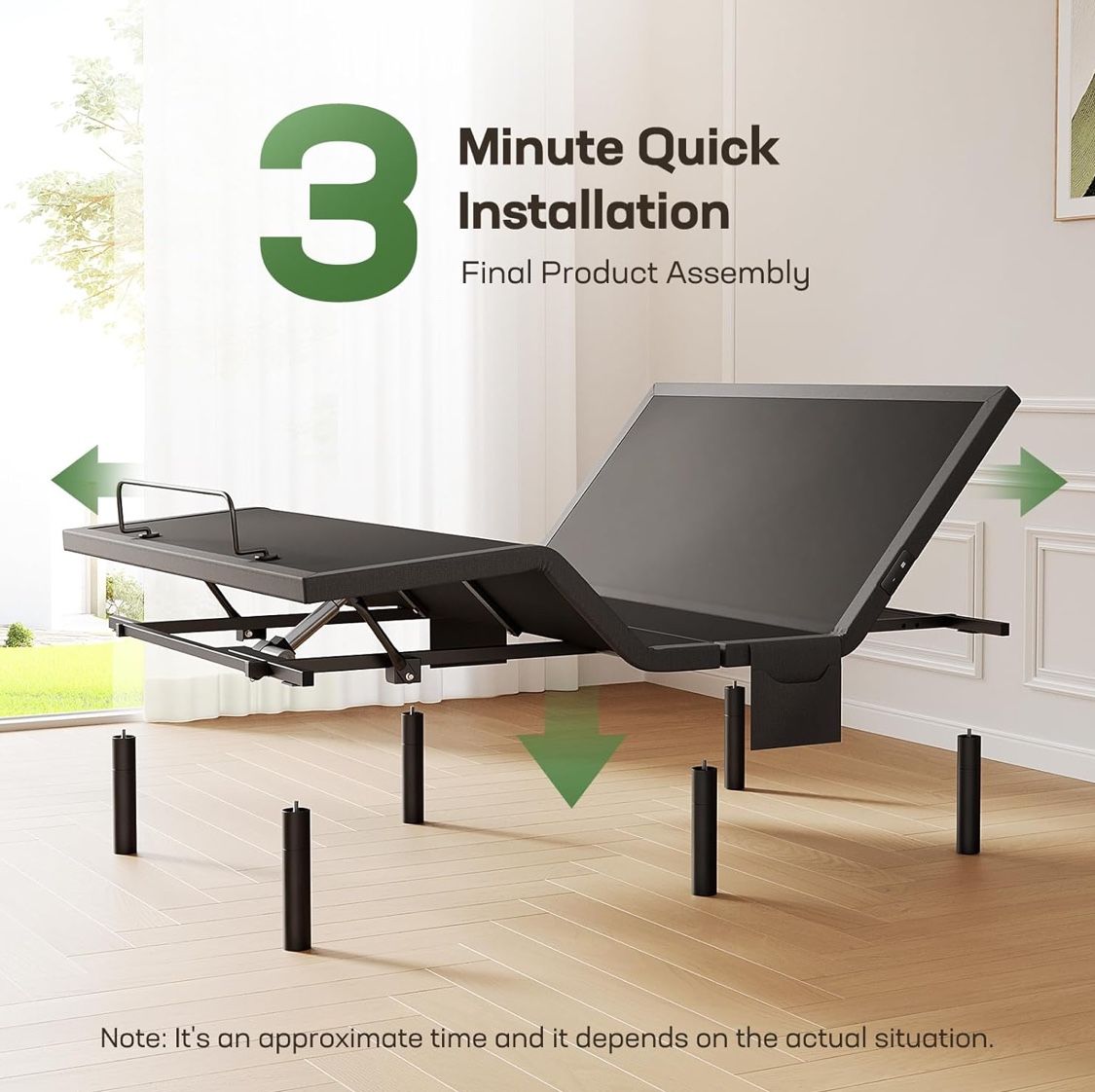 Queen adjustable bed base