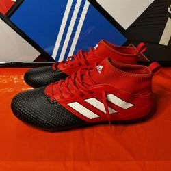 Adidas 17.1 Soccer Shoe Red And Black Size 13 Brand New 