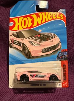 Hot Wheels pink CORVETTE C7 Z06