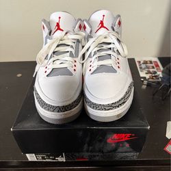 Fire Red Jordan 3 Retro - Size 12