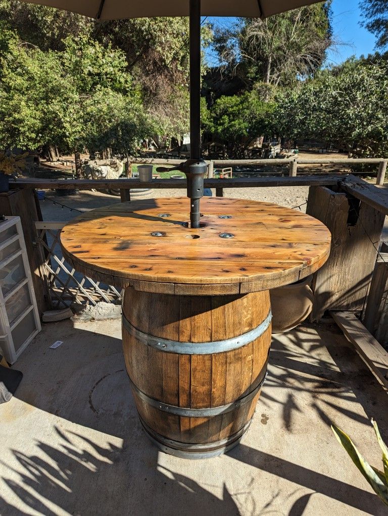 Wine Barrel Tables!