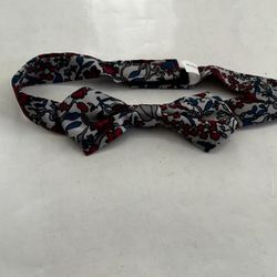 Toddlers Bow Tie Flower Print Velcro 
